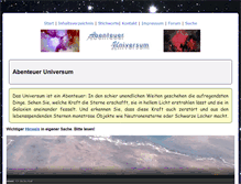 Tablet Screenshot of abenteuer-universum.de